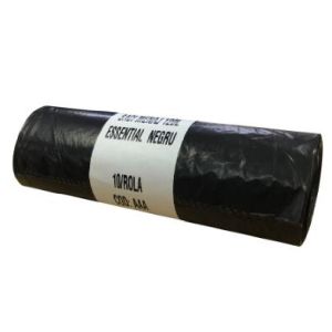 Saci menaj 120litri 10 bucati/set Essential Negru